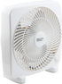 Comfort Zone 9 Inch Box Fan, Portable Electric Quiet, 3 Speed, Small Desk Fan, Ideal for Home, Bedroom, Dorm, & Office