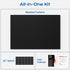Blackout Curtains for Bedroom, 39" x 58" Portable Blinds with 20 Sets Hooks & Loops for 100% Blackout