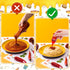 16 25ml pcs Mini Ketchup Bottles Plastic Portable Condiment Squeeze Bottles for Kids Adults Office Lunchbox Picnic Oil