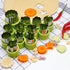 LetGoShop Cookie Cutter Sets for Kids, 12 Shapes Biscuit Cutters with Safety Handle & 10 Cartoon Food Forks