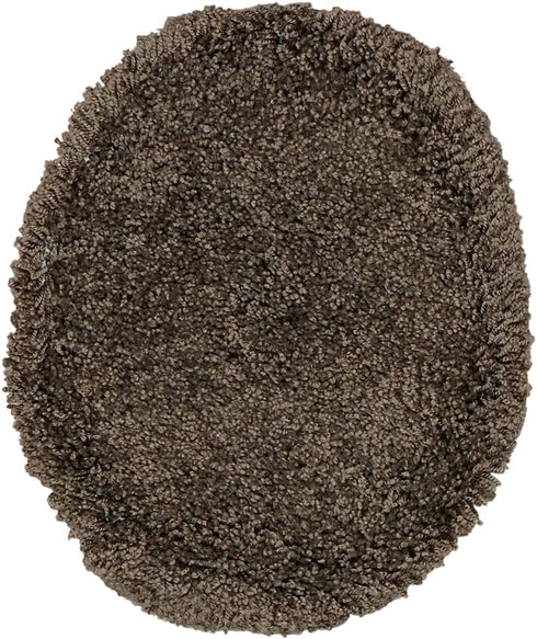 Garland Rug 3 Set Set Serendipity Brown Chocolate Piece (Toilet Cover, Contour Rug, Bath Rug) Shaggy Nylon Washable