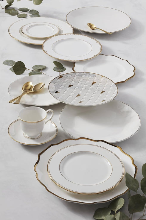 Lenox White Trianna Gold Salad Plate - 1.27 LB