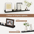 Set 2, 24 Inches Picture Ledge Shelf, Floating Shelves of Solid Wood Nursery Book Shelves for Toys Storage, Kids