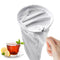 5.3" Large Thai Tea Strainer - Ultra Fine Mesh Cloth Strainer with Stainless Steel Handle, Reusable Coffee & Tea Filter