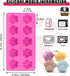 Silicone Molds, Puppy Dog Paw and Bone Molds for Baking, Chocolate Molds, Silicone Dog Treat Mold - 6 Pack