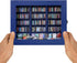 MACEVIA Shake Away Your Anxiety Mini Bookshelf, Miniature Wooden Bookshelf Decor with