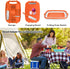HI NINGER Camping Cutting Board, Collapsible Chopping Board with Colander, 9-In-1 Multi Kitchen Vegetable Washing