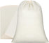 Pangda 15 Pcs 12 x 16 Inch Muslin Bags with Drawstring - Large Bulk Cotton Storage Bags for Grocery, Party, and DIY