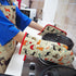 Pot Holders Set of 2 - Heat Resistant 480? Kitchen Cotton with Dog Flower Print for Home Cooking & Baking
