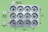 Fox Run Non-Stick Mini Donut Pan, 12-Cavity Mold for 2" Donuts
