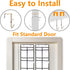 Narrow Over The Door Shoe Organizer, 12 Large Mesh Pockets Hanging Shoe Organizer for Closet, 2 Pack (White)