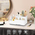 Electric Toothbrush Holder, Detachable Non-Slip Bathroom Organizer with 6 Compartments and Drainage Holes