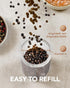 Set Operated(4 Set Sangcon Gravity Electric Salt and Pepper Grinder with Dust Cover, Battery AAA), Large Capacity
