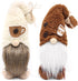 Upltowtme Swedish Tomte Gnomes Plush Ornament Set of 2 - Nordic Plush Farmhouse Coffee Bar Decoration
