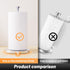 VEHHE Stainless Steel Paper Towel Holder Countertop, Standing Roll Holder with Weighted Base and Suction Cups (Silver)
