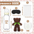6 Set Bottle Chug Baby Shower Games Chocolate Brown Bear Blindfolded Diaper Changing Games Kits Bottles Diapers