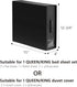SheetCube 4 Pack Bed Sheet Organizers, Foldable Storage Box with Window and Label, Black