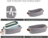 Cotton Rope Small Woven Storage Basket for Toilet Paper, Bathroom, 13"x5.9"x4", Gray