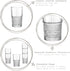 Bormioli Rocco Bartender Novecento Stackable Hi-Ball Drinking Glass, Clear, Set of 4
