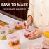 6oz 12-Pack Luvan Baby Food Storage Containers, Baby Food Jars with Lids LeakProof, Baby Food Containers Glass