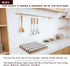 Angimio 8 Set- 11" 22" (11" 22") Bamboo Spice Rack Drawer Organizer - Pieces Wide Per Piece - Combine Pieces Into Wide