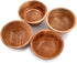 NIRMAN Acacia Wood Bowl Set of 4 for Kitchen, Nuts, Candy, Appetizer, Snacks, Olive (4.5" x 4.5" x 2.5")