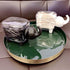Cotton Ball Holder Dispenser 2-Pack, Cute Elephant Acrylic Qtip Containers with Lid for Bathroom Countertops