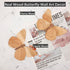Telinego 2 Pack Handmade Wooden Butterfly Wall Art Hanging Decor Butterflies Wall Art Hanging Sculpture for Bedroom