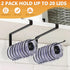 Tumbler Lid Organizer, 2 Pack, Space Saving Cup Lid Holders for Kitchen Storage, Black, Under Cabinet Hanger