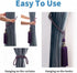 Melodieux Decorative Curtain Tiebacks Antique Tassels Holdbacks - Home Office Windows Drapery Fasteners Fringe Ropes, Set of 2 (Purple) by Melodieux