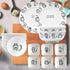 BigNoseDeer Super Cute Cat Ceramic Sauce Dish, Mini Side Seasoning Dish, Snack Serving Dishes, Set of 6 Meow Porcelain