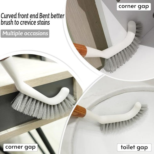 Crevice Cleaning Brush, Hard Bristle Grout Brush Gap Cleaner Tool for Tight Groove Spaces, Kitchen, Bathroom, Sliding