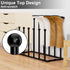 pickpiff Free Standing Shoe Racks - Black Metal Boot Rack for Dorm Room, Closet, Entryway, Fits 6 Pairs