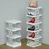 6 Shoe Rack, Tier Shoe Organizer Without Assembly, Foldable Small Shoe Rack Space Saving, Collapsible Shoe Organizer