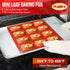 Walfos Silicone Mini Loaf Pan, 12 Cavities Non-stick Bread Brownie Pan for Mini Bread & Cheesecake
