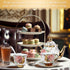 Zhehao 20 Set Set Pcs Porcelain Tea with Metal Holder and Spoon Adult Ceramic Tea European Flower Painting Teapot Cup
