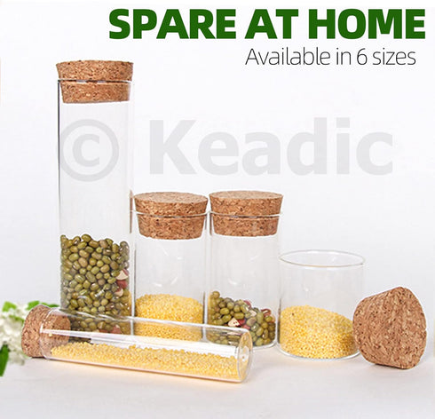 Keadic 41 6 Set Pcs Sizes Wooden Tapered and Ball Cork Plugs Assorted Natural Soft Wood Wine Bottle Stoppers