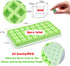 2Pcs 32 Gummy 2 5/8x5/8x5/8in Gummies, AIERSA Silicone Molds for Herb-Infused Oil Cubes, Cavity Candy Molds with Lids