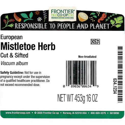 1lb Frontier Co-op Cut and Sifted Mistletoe Herb