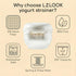 LZLOOK 2 Greek Yogurt Strainer | QT Ultra-Fine Mesh Filter with Spring Press | Yogurt, Kefir, Nut Milk & Soy Milk