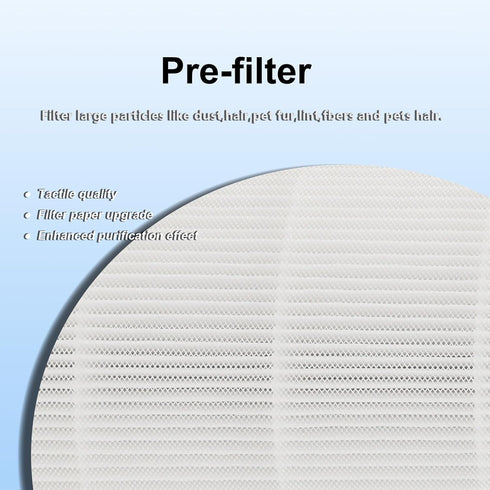 AP-T45 Filter Replacement, True HEPA Filter Compatible with Homedics Total Clean 5-in-1 Air Cleaner Purifier, 1 Pack.