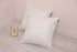 Gold Sofa Throw Pillow Cover 1pc - 20X20inch Ecru White Textural Linen Look Metallic Print Decorative Pillowcase