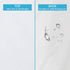 4 Pack Pillow Protectors with Zipper, Breathable & Noiseless, 100% Waterproof Pillow Cases, Standard Size White
