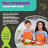 MasterChef Junior Knife and Cutting Board Set - Includes Real Cutting Tools for Kids and 15 Cooking Childrens Baking Recipes - Great for Homemade Cooking Party, Birthday Activity