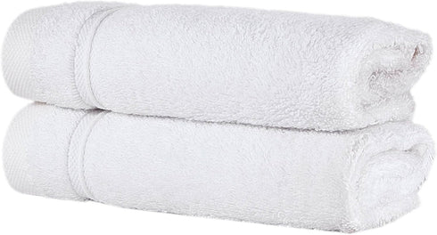 2-Piece Set 100% Qute Home Personalized Custom Washcloths Cotton, Soft & Absorbent Embroidered Name or Monogram Hotel