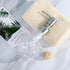 Soap Dispenser with Stainless Steel Pump, Clear Crystal Design, Vintage Elegant Refillable Liquid Hand Soap Dispenser