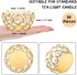 30 Potchen Pcs Tea Light Candle Holders - Crystal Votive Candle Holders Tealight Jewel Bowl Stands Decorative