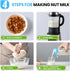 2 Pack 32 OZ 2 2 2 Glass Milk Bottles with Pour Spout Lids & Nut Milk Bags & Airtight Caps, Reusable Glass Bottles