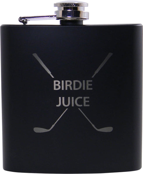 Birdie Juice 6oz Flask Great Gift for A Golfer Father's Day Birthday or Christmas Gift