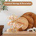 Flexzion Modern Spiral Egg Skelter, Freestanding Gold Countertop Egg Holder for Fresh Eggs Display